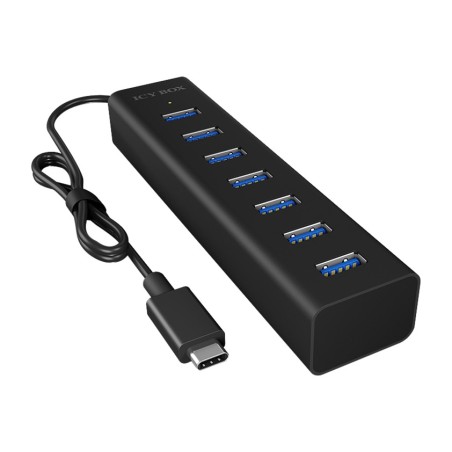 hub usb-c de 7 puertos ib-hub1700-c3 3.2 gen1 5gbps