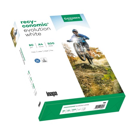 paper reciclat d’impressora recyconomic-evolution a4 80g 2500-hojas