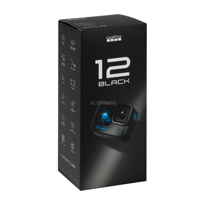 GOPRO Actionkamera 5,3K vattentät HERO12-BLACK 100023527