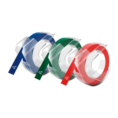 domború többszínű címkeszalag kézi címkézőgéphez 3d 9mm x 3m 3 uds s0847750