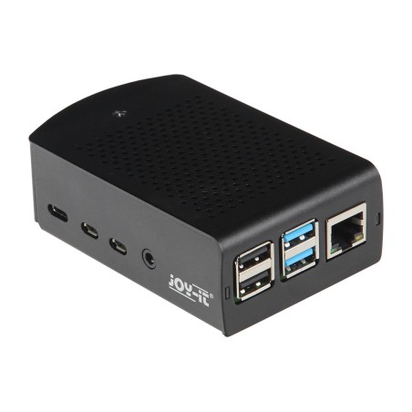 case in alluminio con supporto vesa raspberry-pi 4 b rb-alucasep4+06