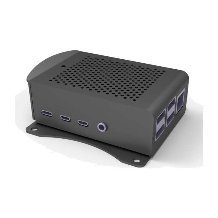 JOY-IT Boîtier en aluminium avec support VESA RASPBERRY-PI 4