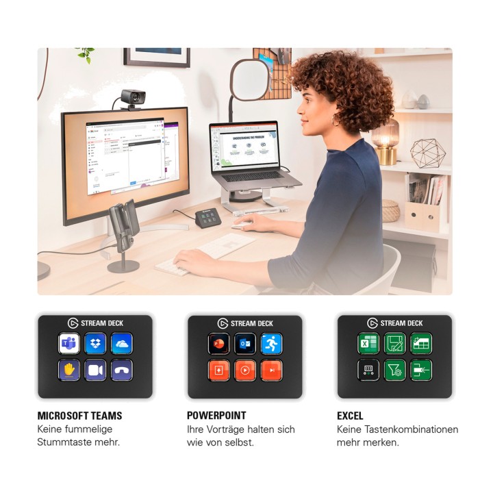 ELGATO Panel de control programable con teclas LCD STREAM DECK-MINI 10GAI9901 1471375