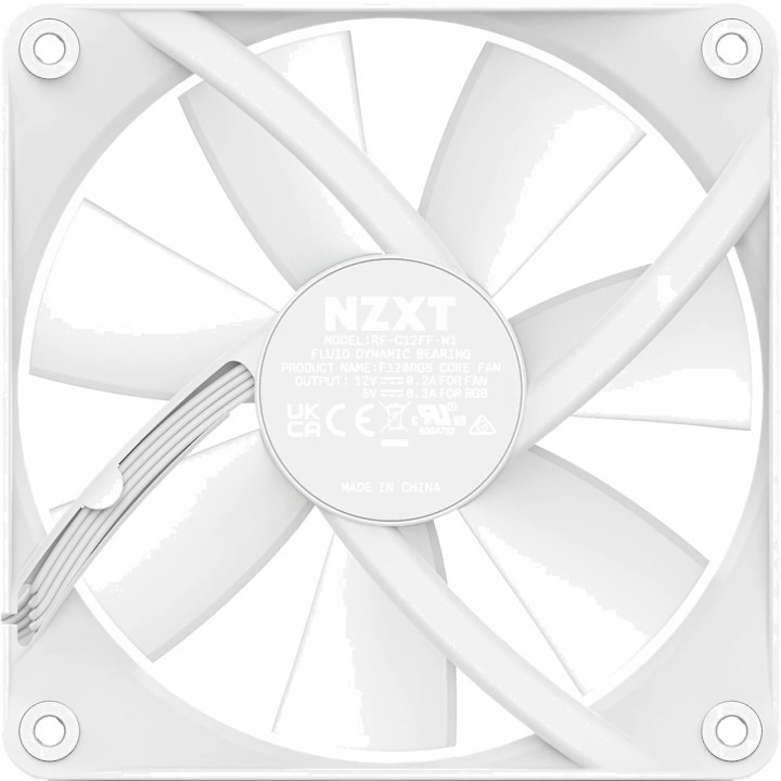 NZXT Ventilador de caja de PC con iluminación F120-RGB CORE 120MM 1916556VAR