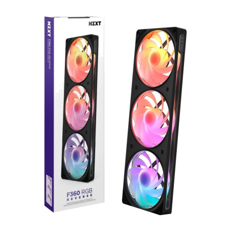 komplet ventilatorjev za ohišje računalnika z osvetlitvijo f360-rgb reverse 3x120mm