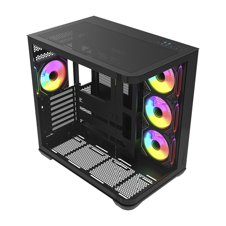 KRUX Félatornyos PC-ház edzett üveggel TANO E-ATX 100199830