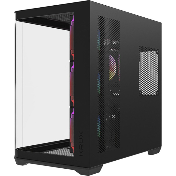 KRUX Caixa de PC semi-torre com vidro temperado TANO E-ATX