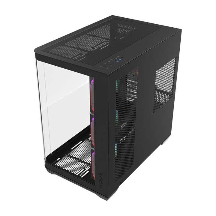 KRUX Caixa de PC semi-torre com vidro temperado TANO E-ATX