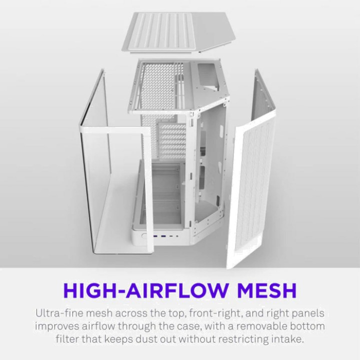 NZXT Semitower PC-kabinet med hærdet glas H6 2026