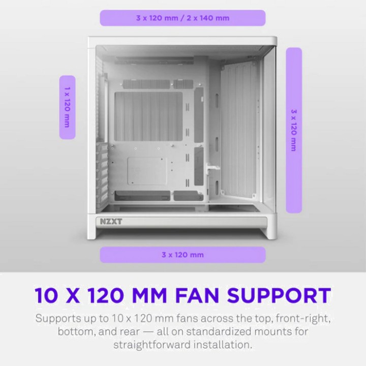 NZXT Obudowa PC semitower ze szkłem hartowanym H6 2026