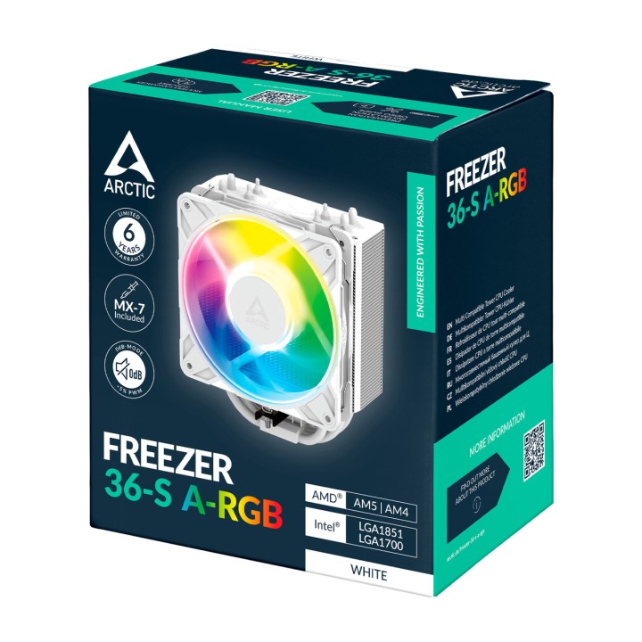 ARCTIC Rádio de CPU a ar FREEZER-36-S A-RGB 100199124VAR