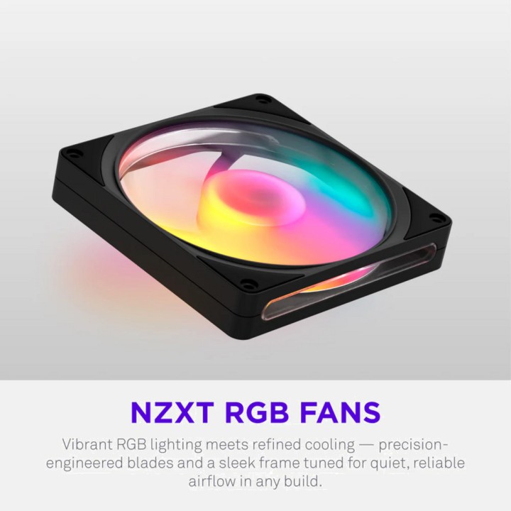 NZXT Ventilador de caja de PC con iluminación F140-RGB 140MM RF-R214S 100206890VAR