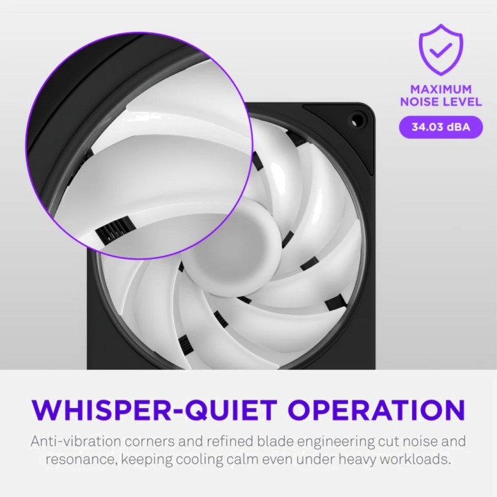NZXT Ventilador de caja de PC con iluminación F140-RGB 140MM RF-R214S 100206890VAR