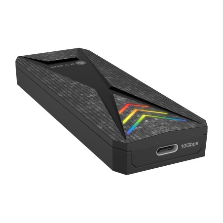 caja externa para ssd m.2 nvme spade-case 1805-usb-c 3.2 gen2 10gbps-rgb