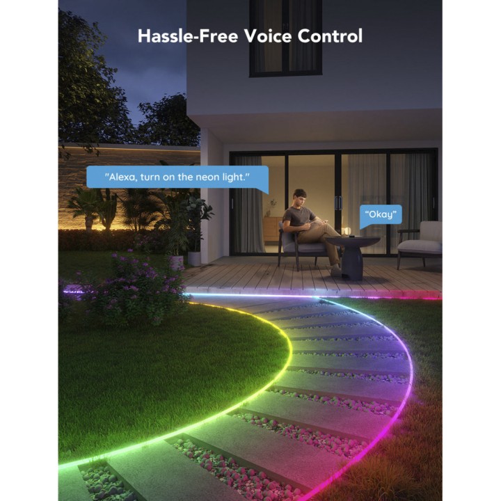 GOVEE Intelligens kültéri LED-fényszalag RGBIC NEON IP67