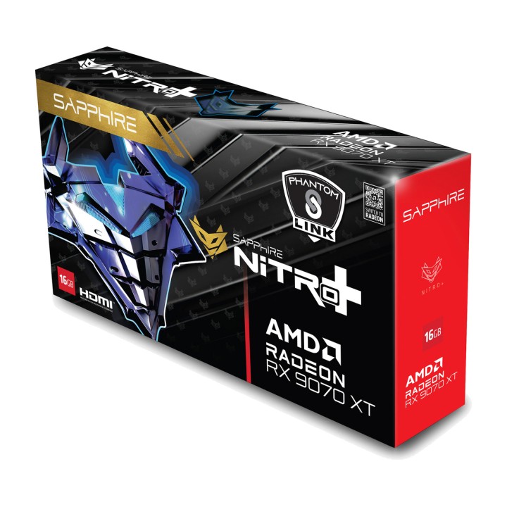 SAPPHIRE Tarjeta gráfica RADEON-RX 9070 XT NITRO+ PHANTOM-LINK OC 16GB 100193064VAR