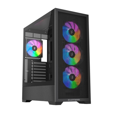 caixa de pc semitorre com janela core 100 argb