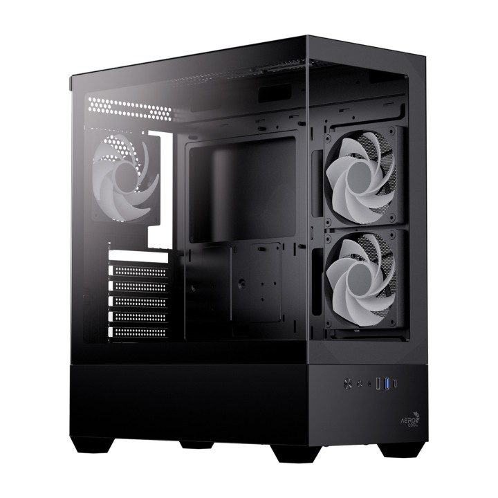 AEROCOOL Case PC mid tower con vetro temperato P500D