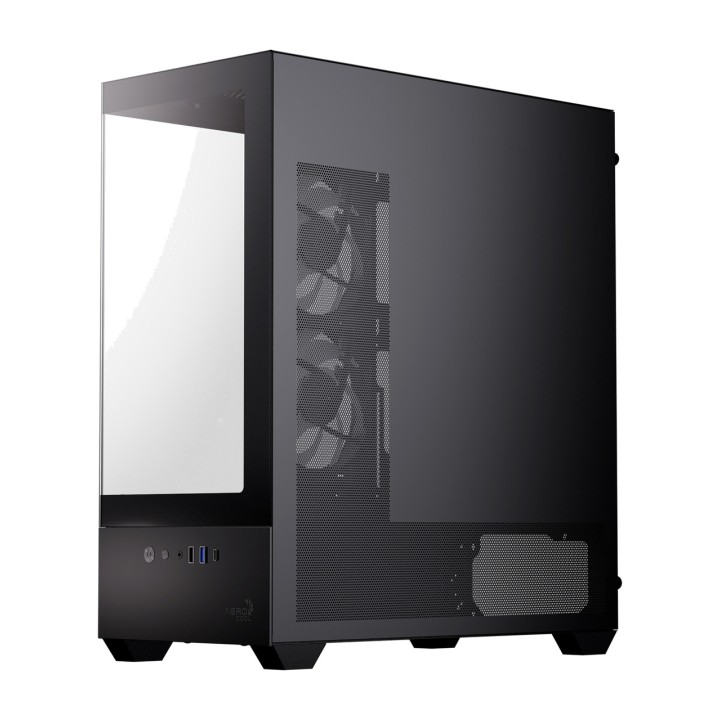 AEROCOOL Félatornyos PC-ház edzett üveggel P500D 100154976