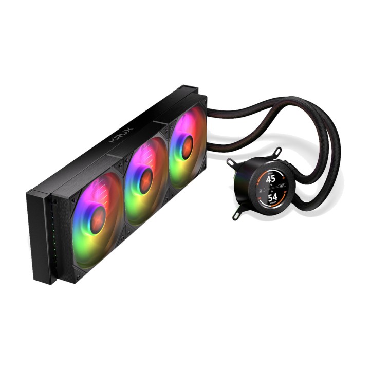 KRUX AIO liquid cooling for CPU HYDROGLANCE-360-LCD ARGB