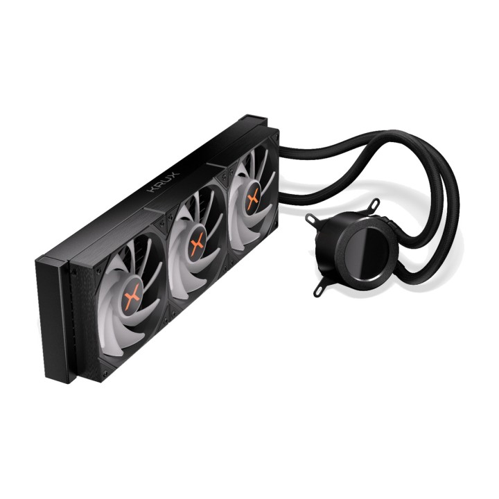 KRUX Refrigeración líquida AIO para CPU HYDROGLANCE-360-LCD ARGB 100158705VAR
