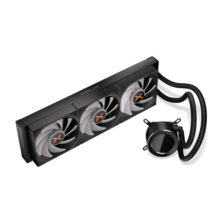 KRUX Refrigeració líquida AIO per a CPU HYDROGLANCE-360-LCD