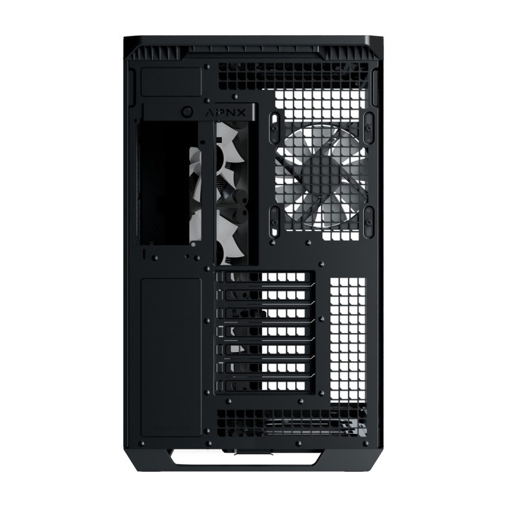 APNX PC-chassi semitower med härdat glas och trämonterad