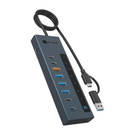 hub usb-c multipuerto con carga pd ib-hub1743-cpd 3.2 gen2 10gbps 100w