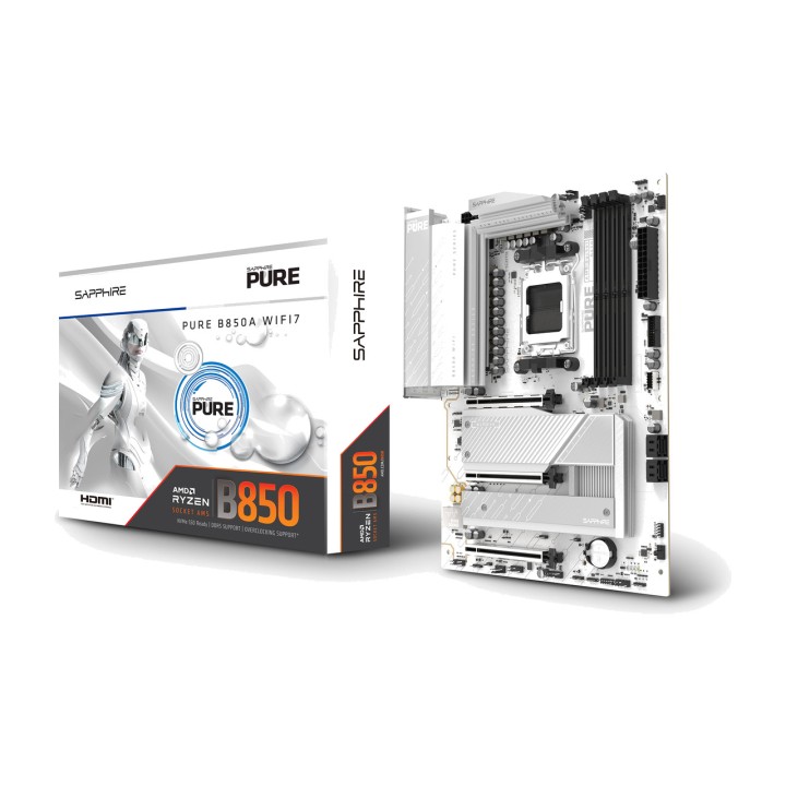 SAPPHIRE ATX-moderkort PURE-B850A WIFI7 AM5 100146185