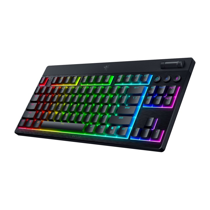 RAZER Teclado mecánico gaming inalámbrico de perfil bajo BLACKWIDOW-V4 LOW-PROFILE TKL-HYPERSPEED-QWERTZ 100152492