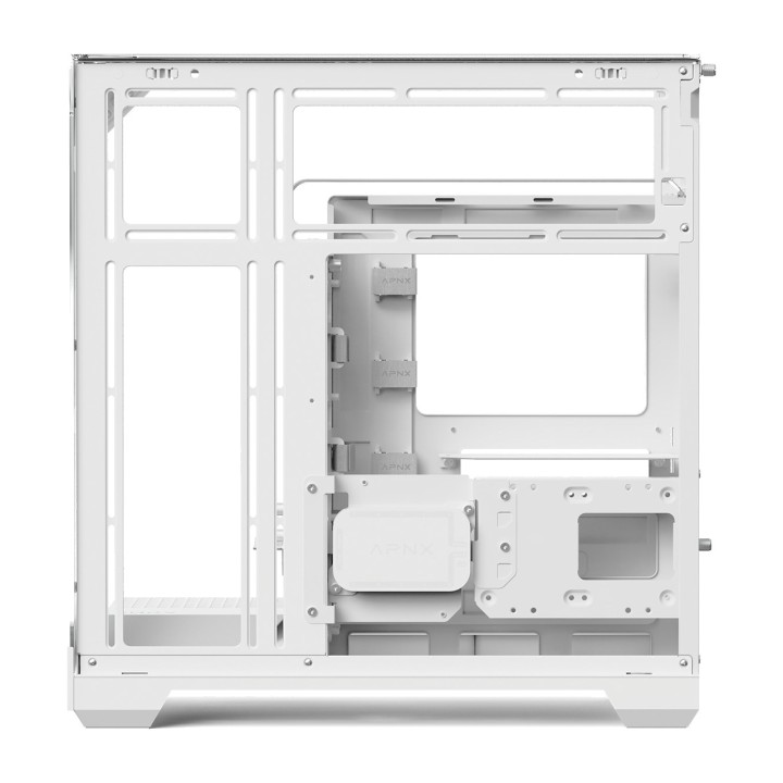 APNX Caixa de PC semi-torre com vidro temperado V2-ATX