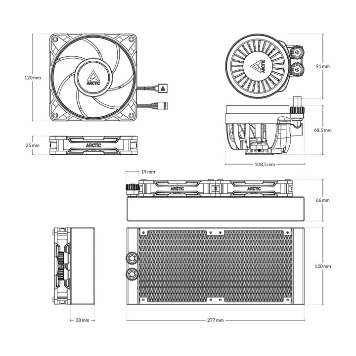 ARCTIC Kapalinové chlazení AIO pro CPU LIQUID-FREEZER III