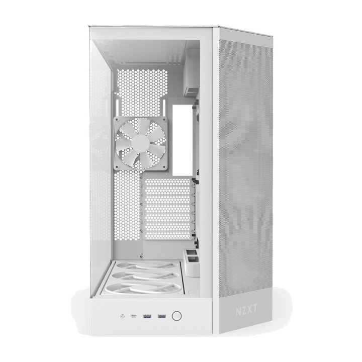 NZXT Boîtier PC moyen tour avec verre trempé H9 FLOW RGB+