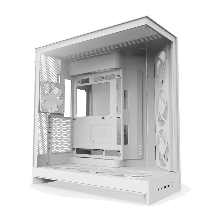 NZXT Mid-tower PC case with tempered glass H9 FLOW RGB+
