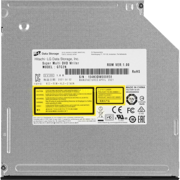 HITACHI-LG DATA STORAGE Interne slim dvd-brander GTC2N-SATA