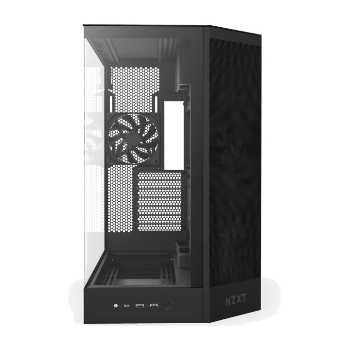 NZXT Caja de PC semitorre con cristal templado H9 FLOW 100119576VAR