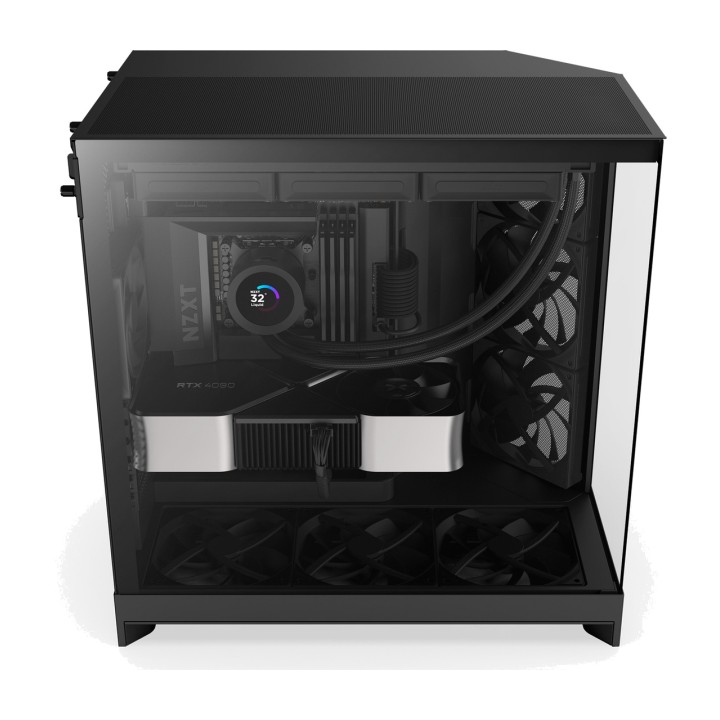 NZXT Caja de PC semitorre con cristal templado H9 FLOW 100119576VAR