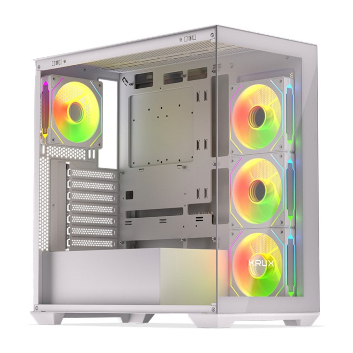 KRUX PC-chassi semitower med härdat glas EXO-ATX