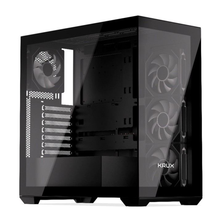 KRUX Midi-Tower-PC-Gehäuse mit gehärtetem Glas EXO-ATX