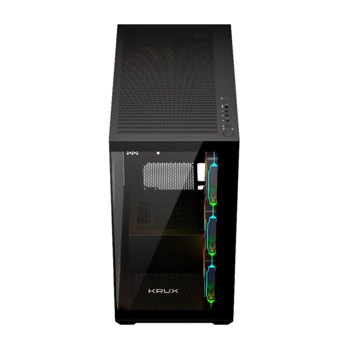 KRUX Caixa de PC semitorre amb vidre temperat EXO-ATX