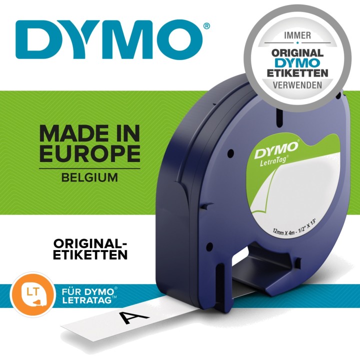 DYMO Black-on-yellow plastic label tape for label maker