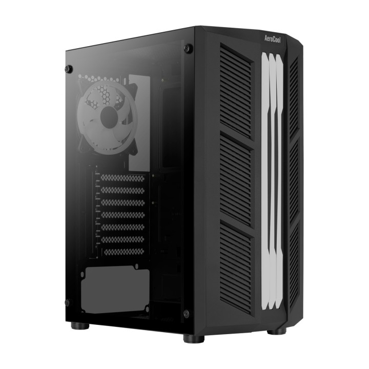 AEROCOOL Félatornyos PC-ház edzett üveggel PRIME-ATX 1646794