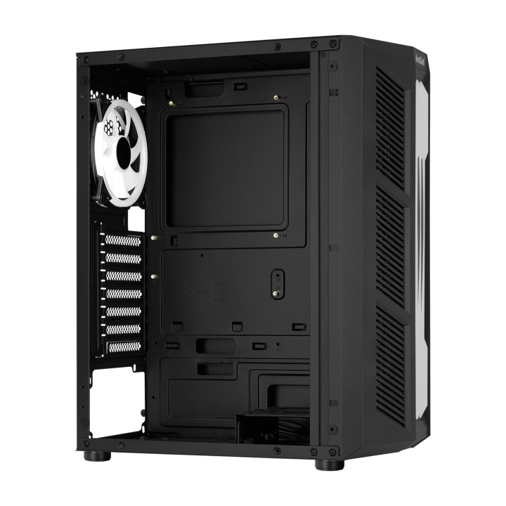 AEROCOOL Caja de PC semitorre con cristal templado PRIME-ATX 1646794