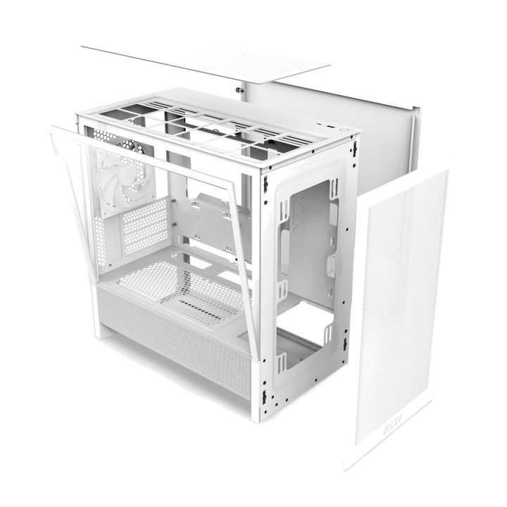 NZXT Micro félgéptorony számítógépház edzett üveggel H3 FLOW