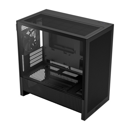micro miditower-pc-behuizing met gehard glas h3 flow matx