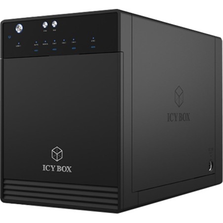 caja externa de 4 bahías para discos ib-3740-c31 2,5" 3,5"-sata-usb-c 3.2 gen2