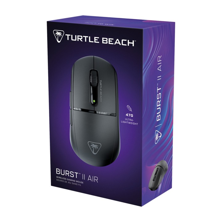 TURTLE BEACH Ratón gaming inalámbrico ultraligero BURST II AIR 26000 DPI 47G 100056105VAR
