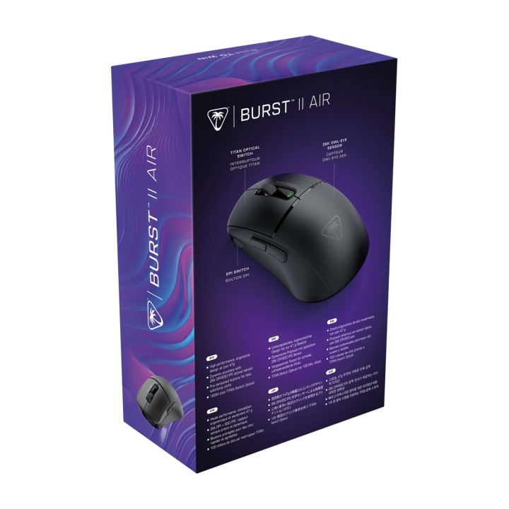 TURTLE BEACH Ulľahká bezdrôtová herná myš BURST II AIR 26000