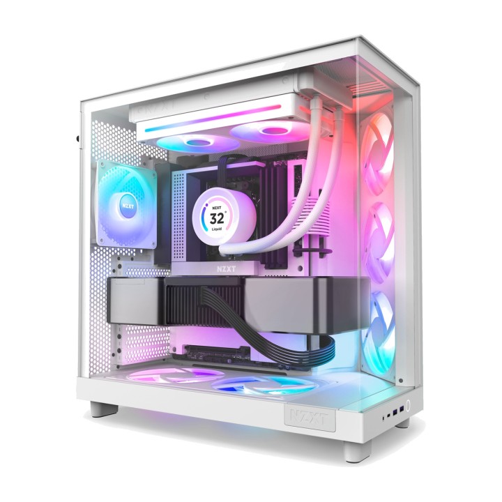 NZXT Kit de ventiladores de caja de PC con iluminación F240-RGB CORE 2X120MM 100066525VAR