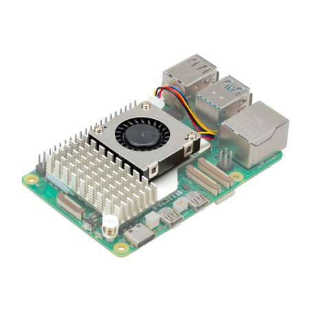 disipador activo con ventilador para placa de desarrollo pi 5 sc1148